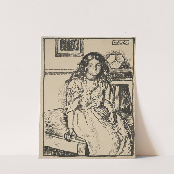 Jeune fille assise by Georges Lemmen