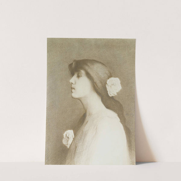 Jeune fille aux roses by Alexandre Séon