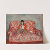Jeune Fille Cousant Sur Un Canapé (circa 1925) by Henri Lebasque