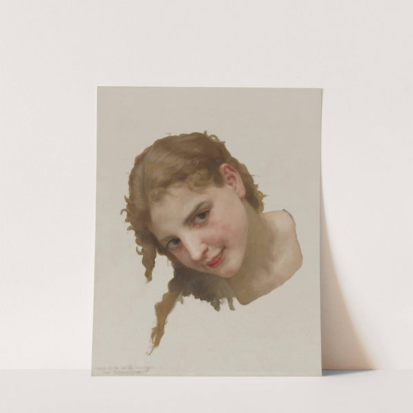 Jeune fille de la rochelle (study for le gué) by William Bouguereau