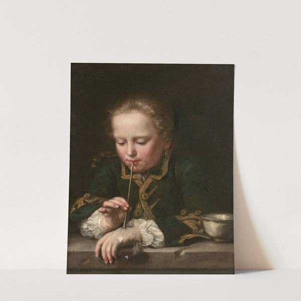 Jeune garçon aux bulles de savon by Alessandro Longhi