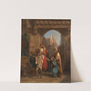 Jeune mendiante dans une rue du Caire by Edouard Girardet