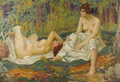 Jeunes Femmes au Jardin