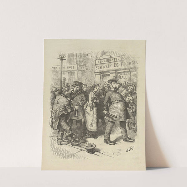 Jewels among swine (1874) by Thomas Nast