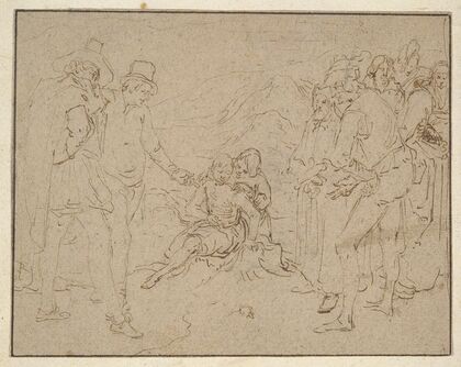 Job on a Dunghill, Tried by his Friends (ca. 1610)