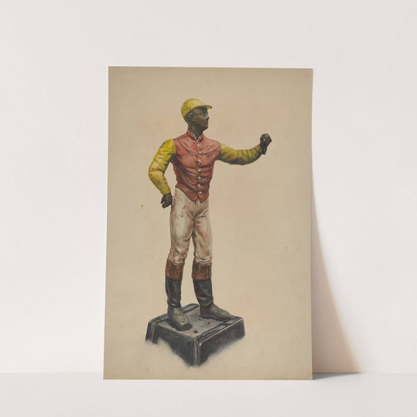 Jockey Hitching Post by Elizabeth Fairchild