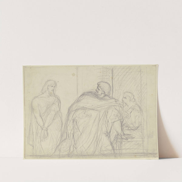 Johannes der Täufer vor Herodes Antipas und Herodias oder Christus vor Pilatus by Victor Müller
