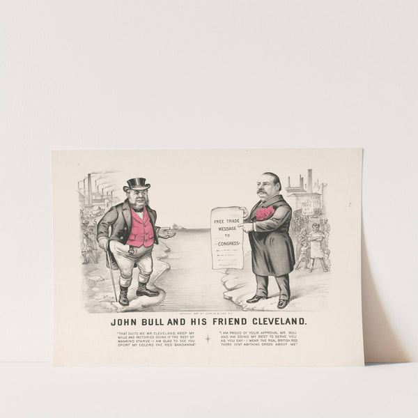 John Bull and his friend Cleveland (1888) by Currier & Ives.