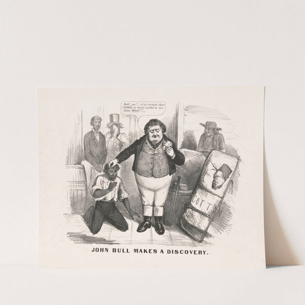 John Bull makes a discovery (1862) by Currier & Ives.