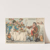 John Bull Taking a Lunch - or Johnny&#039;s Purveyors Pampering His Appetite with Dainties From All Parts of the World by Charles Ansell