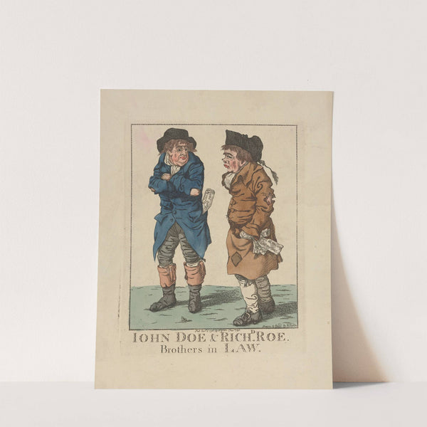 John Doe & Richd. Roe. Brothers in Law. (1796) by Robert Dighton