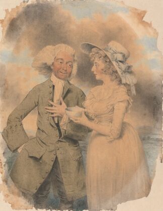 John Edwin and Mrs. Mary Wells as Lingo and Cowslip in ‘The Agreeable Surprise’