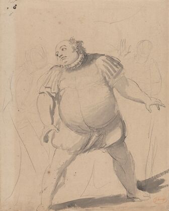 John Henderson as Falstaff