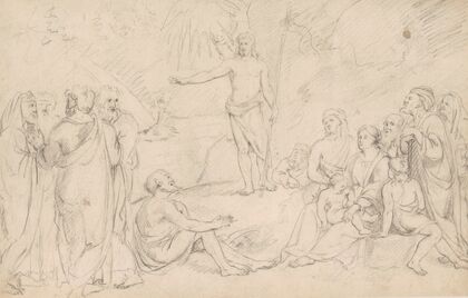 John the Baptist Preaching