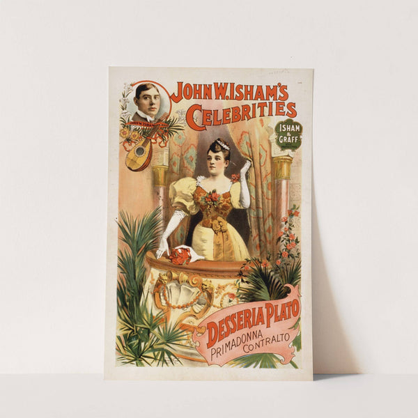 John W. Isham&#039;s celebrities by Strobridge &amp; Co. Lith.