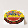 Johnson Brand Watermelon Label (1930-1950)