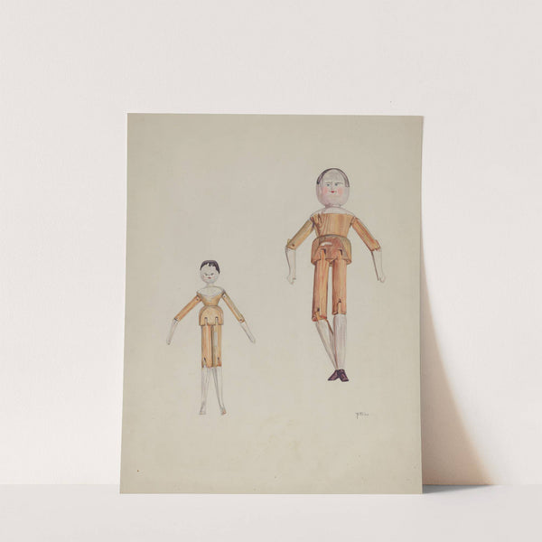 Jointed Wooden Dolls by Arelia Arbo