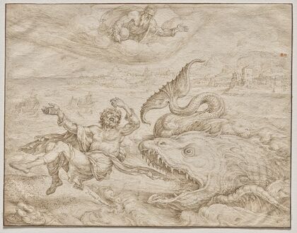Jonah Cast Out by the Whale onto the Shore of Nineveh (1566)