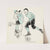 Jongen schaatsend langs twee meisjes (1928) by Miep de Feijter