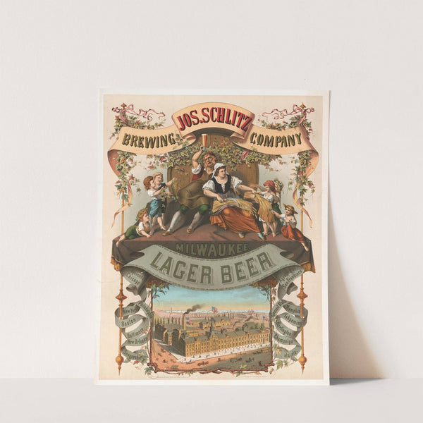 Jos. Schlitz brewing company, Milwaukee lager beer by Moritz Ulffers