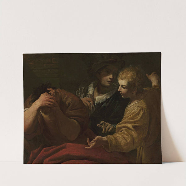 Joseph explaining dreams at the Pharaoh’s court by Giovanni Antonio Burrini