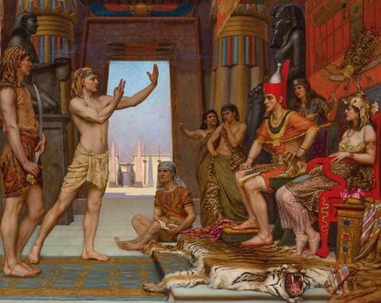 Joseph interpreting Pharaoh’s dream