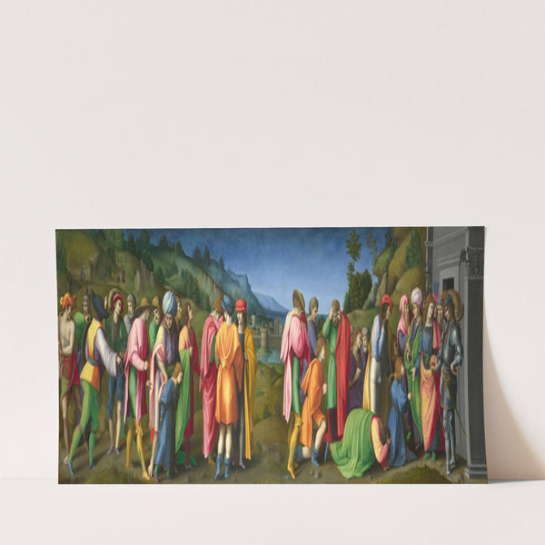 Joseph pardons his Brothers (circa 1515) by Bacchiacca