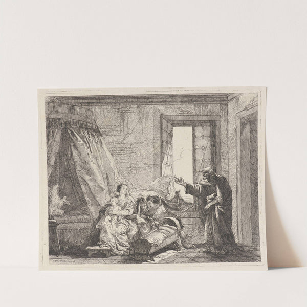 Joseph Relays to Mary God’s Command to Flee (1750–1753) by Giovanni Domenico Tiepolo