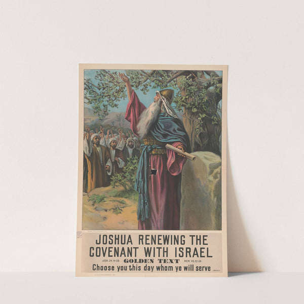 Joshua renewing covenant with Israel (1907) by Providence Lith. Co
