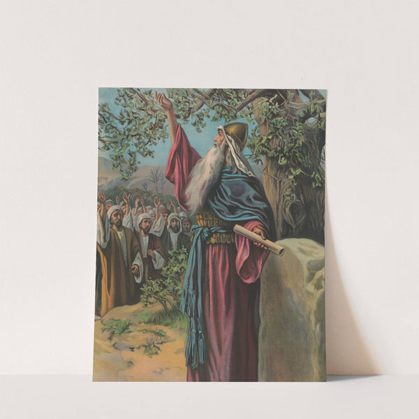 Joshua renewing covenant with Israel by Providence Lith. Co
