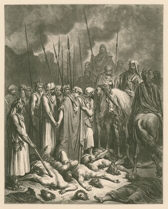 Joshua spares Rahab (1866)