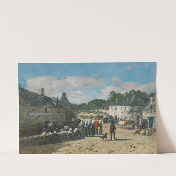 Jour De Foire En Bretagne (circa 1865) by Eugène Boudin