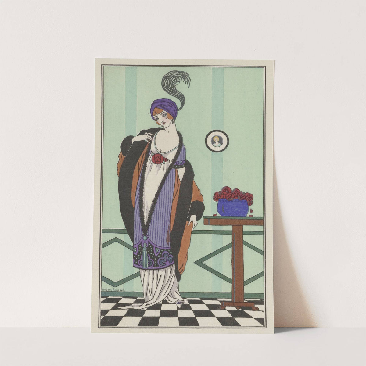 Robe de charmeuse blanch by Robert Pichenot