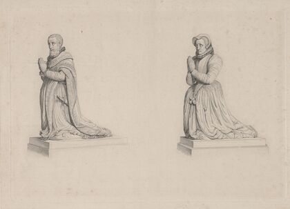 Jouy (Jean d’Escoubleau, Sire de) Gentilhomme de la Chambre du roi + 1562 Brives (Antoinette de) dame de Jouy (1838)
