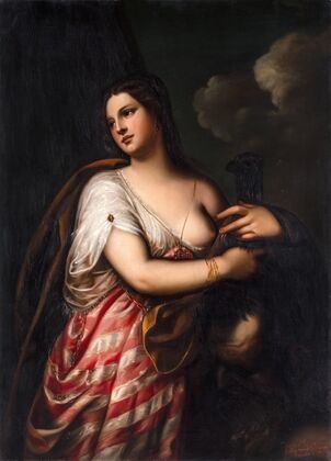 Judith with Holofernes´ Head. Copy after Alessandro Varotari