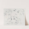 Julien&#039;s Studies of Heads pl 06 by Bernard-Romain Julien