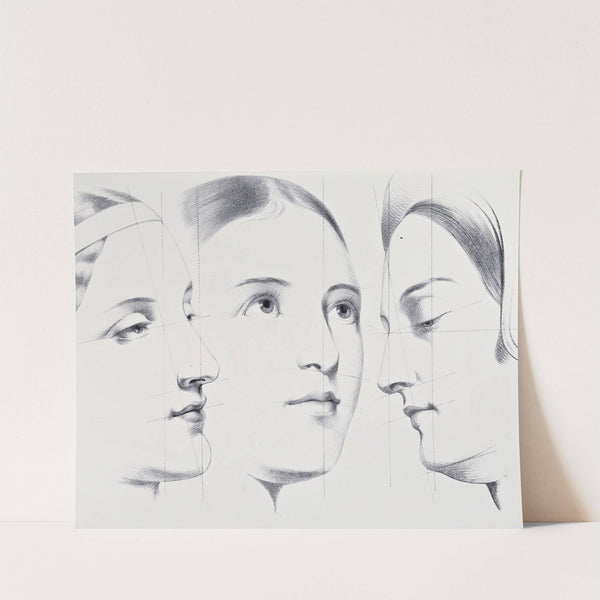 Julien&#039;s Studies of Heads pl 08 by Bernard-Romain Julien