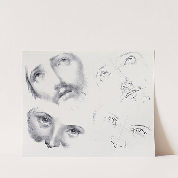 Julien&#039;s Studies of Heads pl 11 by Bernard-Romain Julien