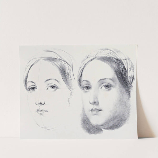 Julien&#039;s Studies of Heads pl 12 by Bernard-Romain Julien