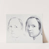 Julien&#039;s Studies of Heads pl 15 by Bernard-Romain Julien