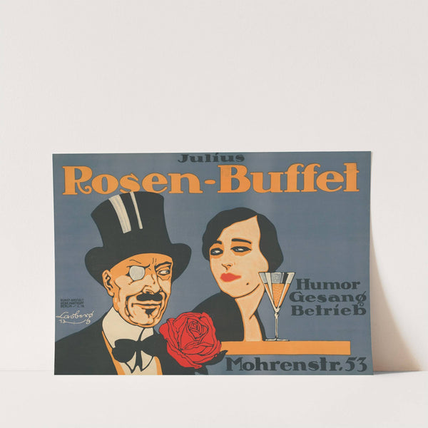 Julius Rosen-Buffet Humor Gesang Betrieb Mohrenstraße 53 Berlin (1913) by Paul Casberg-Krause