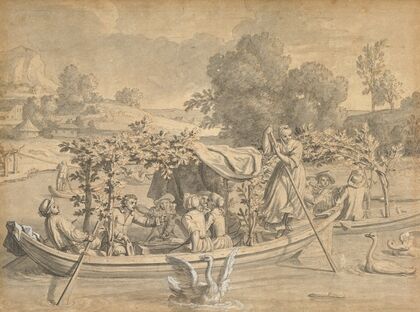July; Amusements on the Water, (Juillet; les Divertissements sur l’eau) — size preview