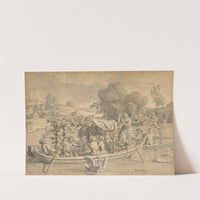 July; Amusements on the Water, (Juillet; les Divertissements sur l’eau) by Claude Simpol