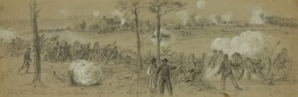 June 2nd Position nr. Cold Harbor–rifle pits in the front