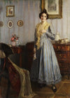 Junge Frau im Biedermeier-Interieur (1917)