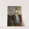 Junge Frau im Biedermeier-Interieur (1917) by Robert Scheffer