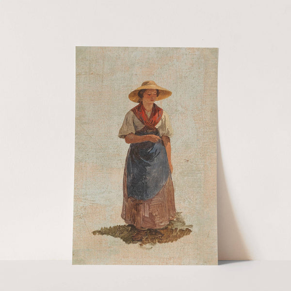 Junge Frau in Tracht by Circle of Friedrich Gauermann