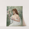 Junge Frau Rosen pflückend by Alfred Glendening jr.