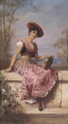 Young tambourine player