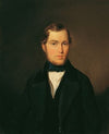 Junger Mann mit blauer Halsbinde